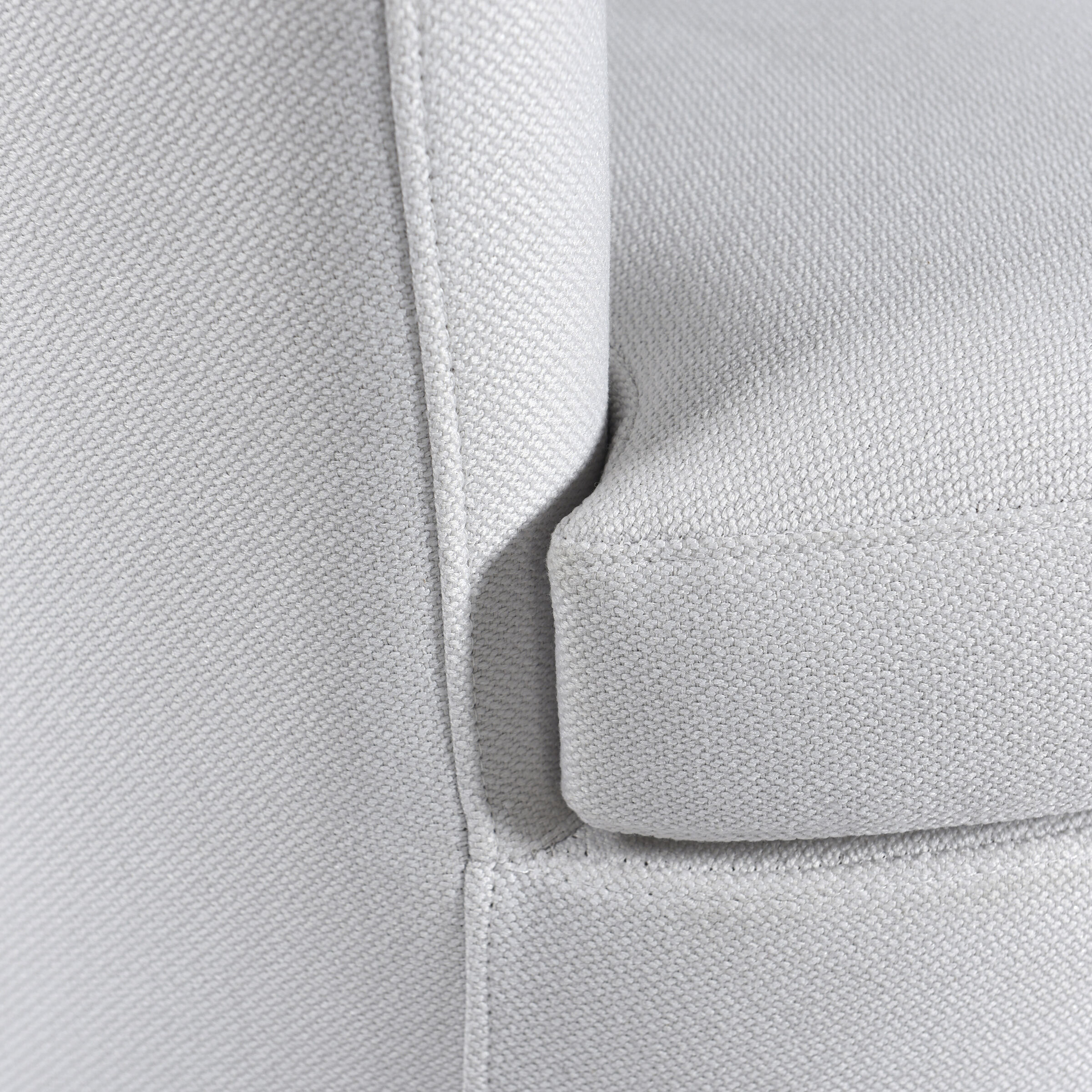 Cameron White Boucle and Black Chair