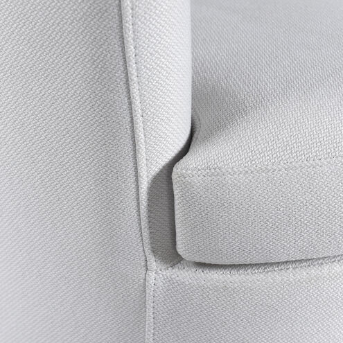 Cameron White Boucle and Black Chair