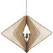 Shizen 3 Light 47 inch Hiroshi Gray Chandelier Ceiling Light, Hiroshi Koshitaka Collection