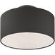 Bainbridge 1 Light 13 inch Black Semi Flush Ceiling Light