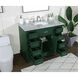 Americana 42 X 21.5 X 35 inch Green Vanity Sink Set