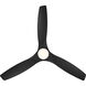 Skylark 54 inch Matte Black Downrod Ceiling Fan