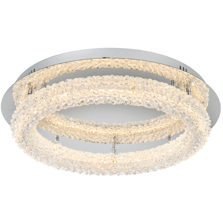 Bowen 1 Light 22 inch Chrome Flush Mount Ceiling Light