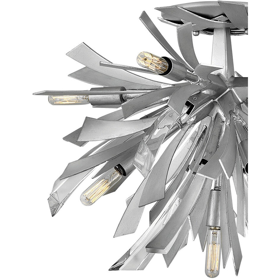 Vida LED 24 inch Glacial Foyer Light Ceiling Light, Semi-Flush Mount