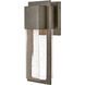 Coastal Elements Alex 1 Light 15.75 inch Burnished Bronze Outdoor Wall Mount Lantern