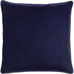 Velvet Glam 20 inch Navy Pillow Kit in 20 x 20, Square