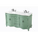 Windsor 60 X 22 X 36 inch Vintage Mint Vanity Sink Set