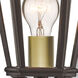 Morgan 1 Light 17.75 inch Bronze Outdoor Post Top Lantern