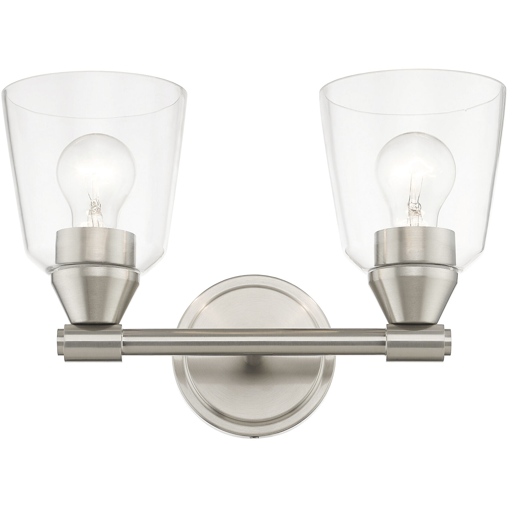 Catania 2 Light 14 inch Brushed Nickel Vanity Sconce Wall Light
