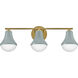 Haddie LED 24 inch Seafoam Bath Light Wall Light