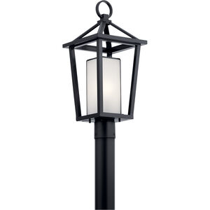 Pai 1 Light 22 inch Black Outdoor Post Lantern