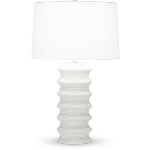 Downey 26.75 inch 150.00 watt Off-White Table Lamp Portable Light in Grey