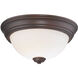 Overland Park 2 Light 13 inch Vintage Bronze Flush Mount Ceiling Light