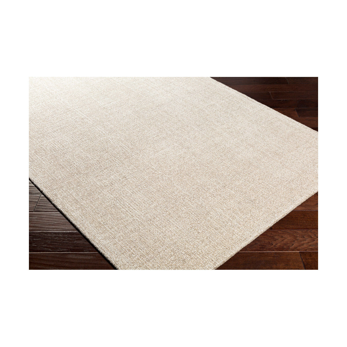 Messina 120 X 96 inch Light Gray/White Handmade Rug in 8 x 10, Rectangle