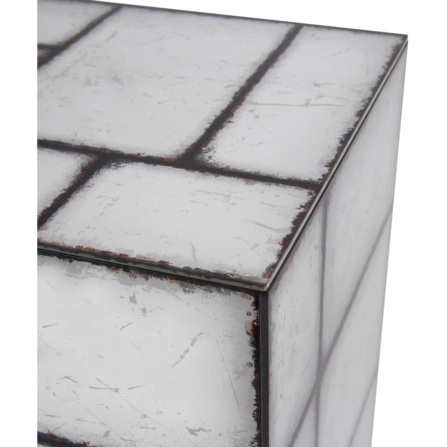 Braque 36 X 12 inch Smokey Gray and Black Pedestal