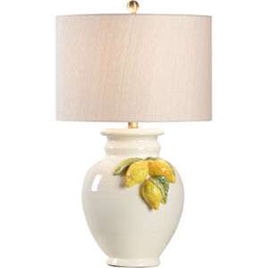 Vietri 26 inch 100.00 watt Cream/Yellow/Green Glaze Table Lamp Portable Light