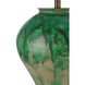 Blarney 31 inch 150 watt Green Table Lamp Portable Light