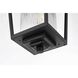 York 1 Light 6.5 inch Black Outdoor Pendant
