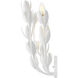 Lisa McDennon Flora 3 Light 7 inch Textured Plaster Sconce Wall Light, Sconce