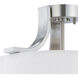 Pendenza 2 Light 15.25 inch Brushed Nickel Semi Flush Mount Ceiling Light