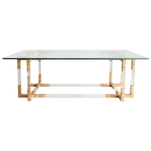 Corset 54 X 18 inch Clear Cocktail Table
