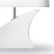 Fin 21 inch 60.00 watt Clear Table Lamp Portable Light
