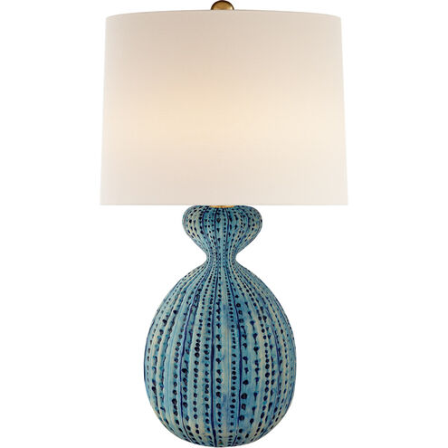 AERIN Gannet 29.25 inch 150.00 watt Pebbled Aquamarine Table Lamp Portable Light