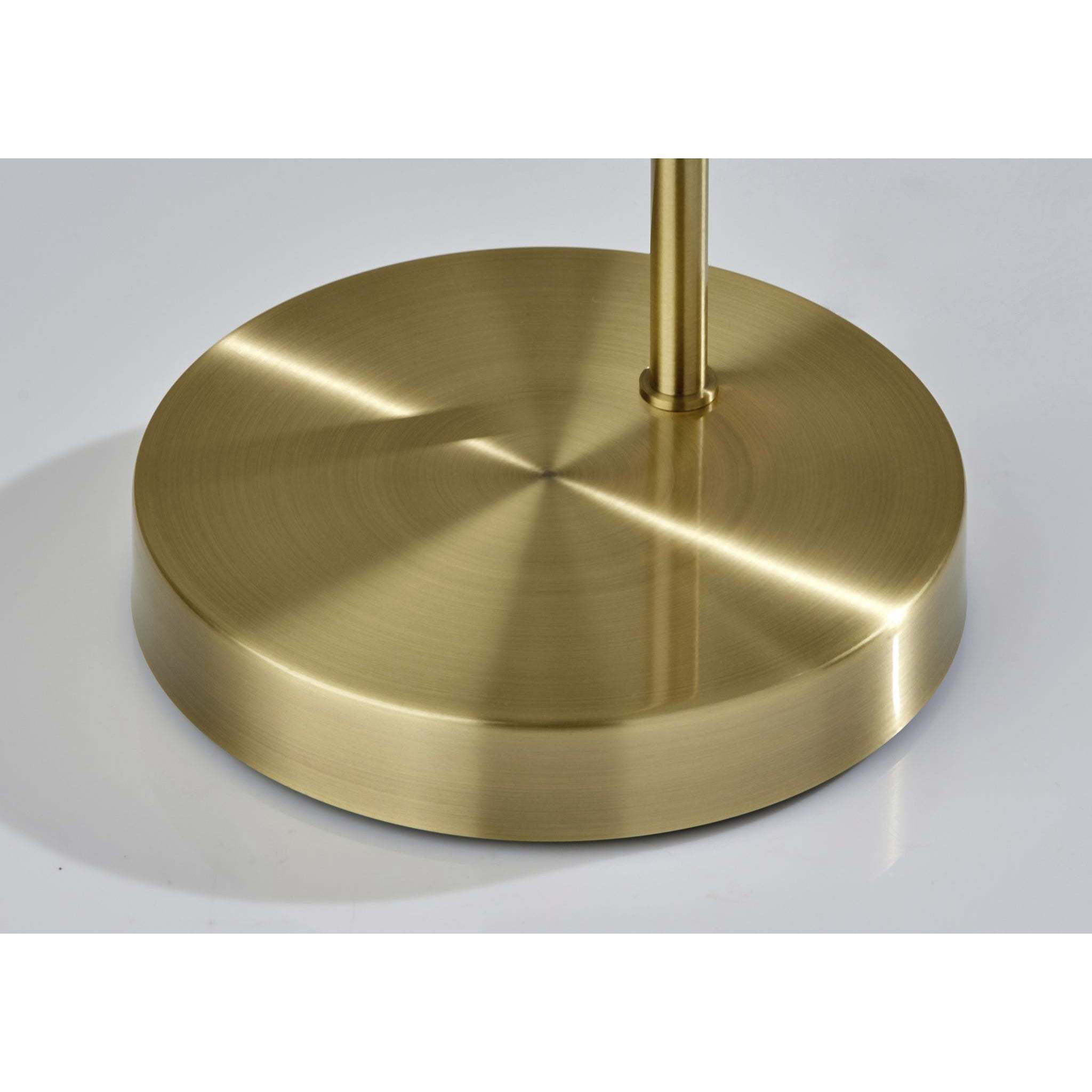 Mendoza 60 inch 100.00 watt Antique Brass Floor Lamp Portable Light