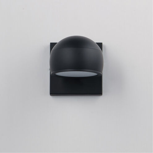 Modular LED 5 inch Black Outdoor Wall Sconce