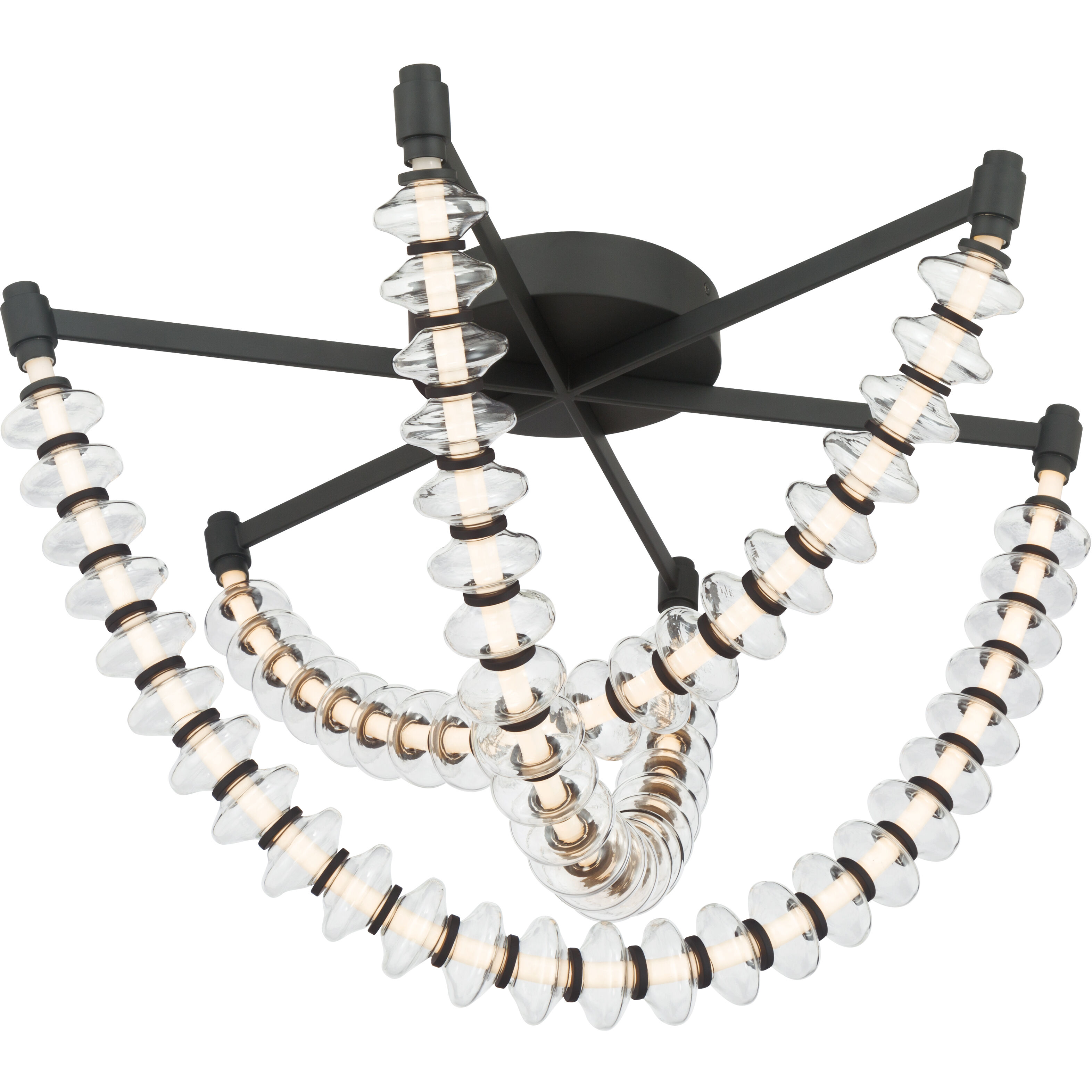 Pearl LED 28 inch Dark Matte Black Flush Mount Ceiling Light