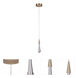 Teardrop 2 inch Brass Pendant Ceiling Light
