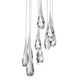 Beyond Hibiscus 9 Light 17.00 inch Pendant