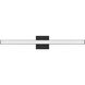 Trim LED 30 inch Flat Black Vanity Light Wall Light