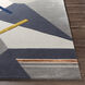 Mid Century 108 X 72 inch Navy Rug in 6 X 9, Rectangle