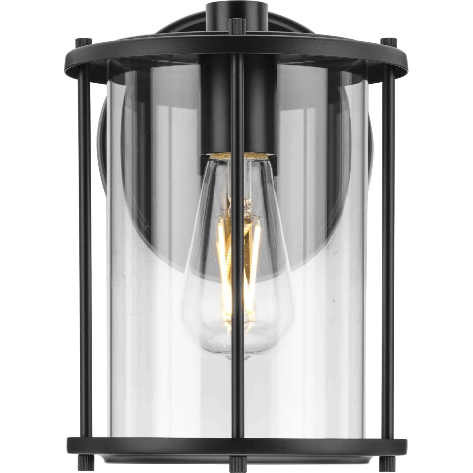 Gunther 1 Light 9.5 inch Matte Black Wall Lantern