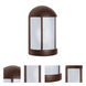 3152 Series 1 Light 9 inch Bronze Outdoor Sconce, Costaluz
