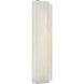 Chapman & Myers Madden LED 4.25 inch Alabaster and Antique-Burnished Brass ADA Fluted Linear Sconce Wall Light