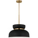 Drew & Jonathan Pemberton 1 Light 12 inch Midnight Black Pendant Ceiling Light