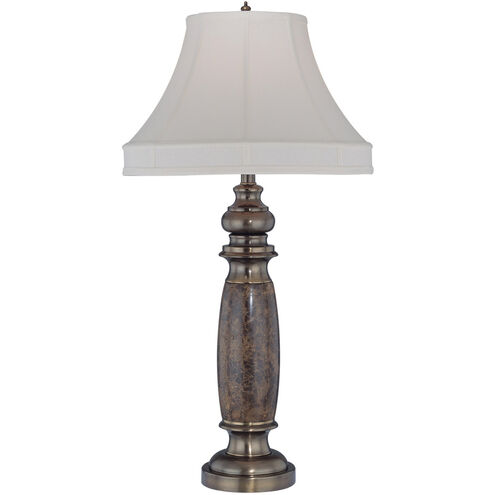 Holbrook 33 inch 25.00 watt Antique Brass Table Lamp Portable Light