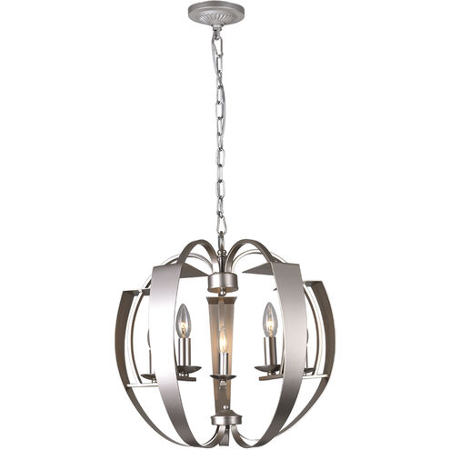 Verbena 5 Light 21 inch Pewter Chandelier Ceiling Light