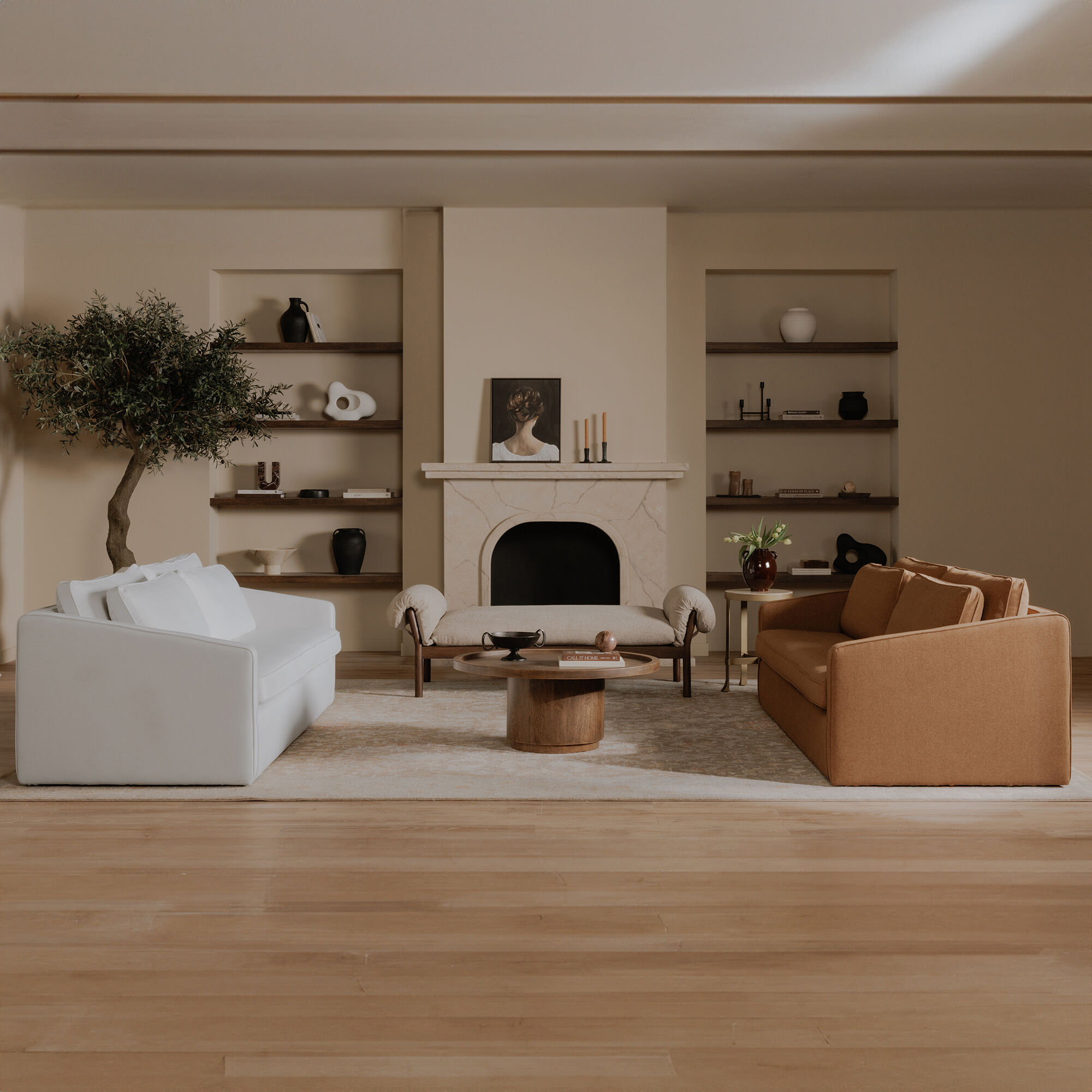 Cardero Beige Daybed