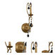 Elise 1 Light 6 inch Gold Patina Wall Sconce Wall Light