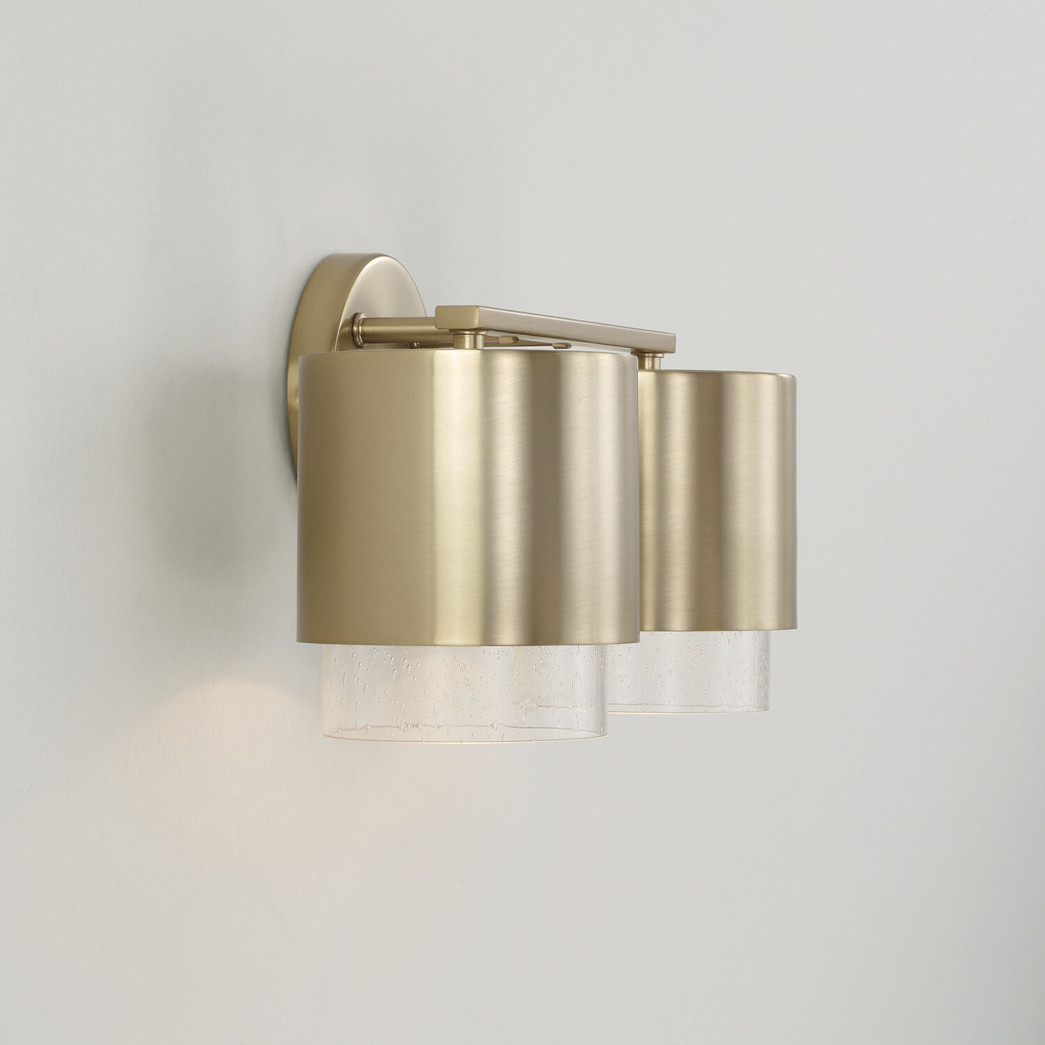 Weller 2 Light 15 inch Matte Brass Vanity Light Wall Light