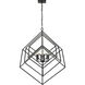 Euclid 6 Light 35.5 inch Matte Black Chandelier Ceiling Light
