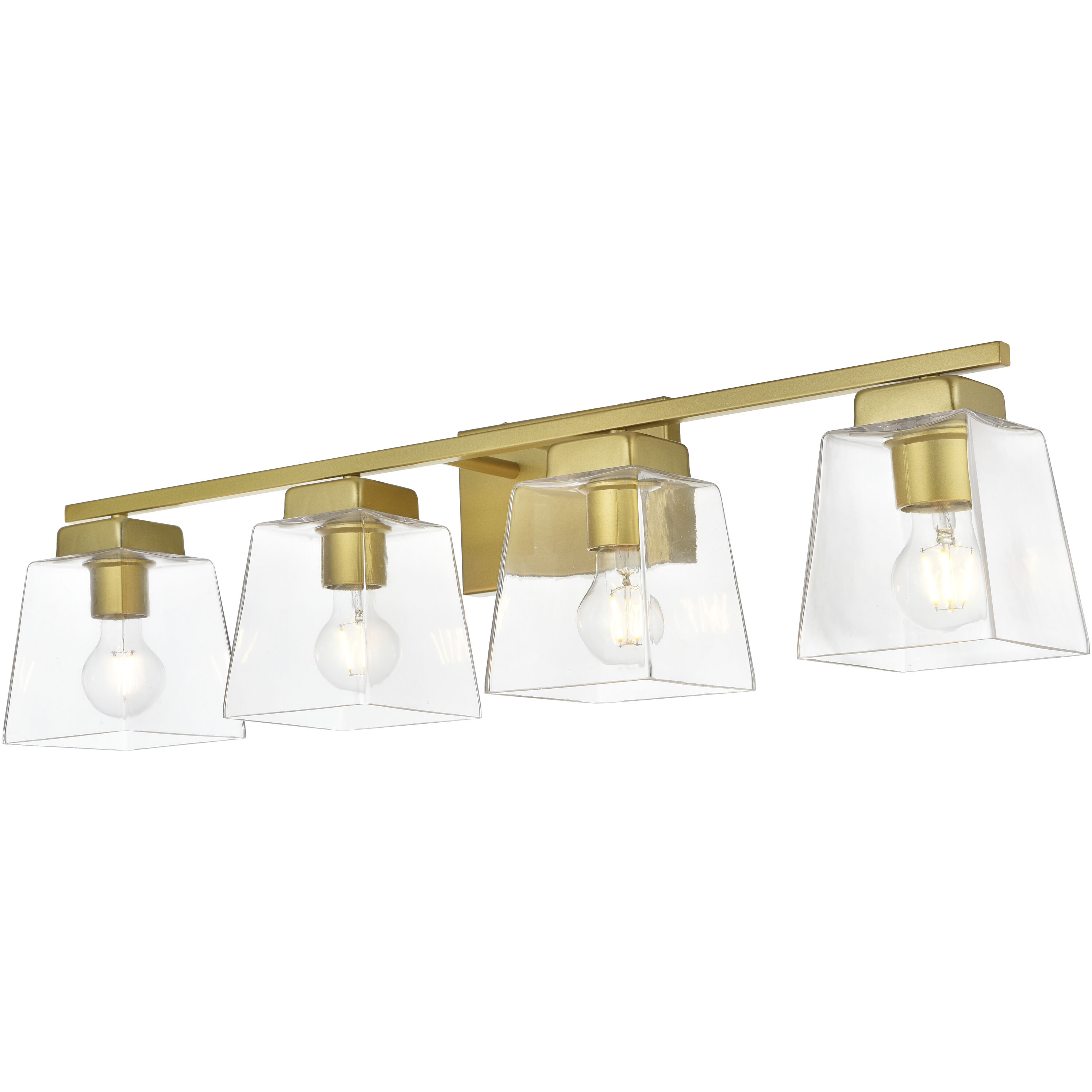 Merrick 4 Light 32 inch Brass Bath Sconce Wall Light