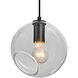 Maestro 8 1 Light Black Cord Pendant Ceiling Light