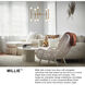 Millie LED 24 inch Lacquered Brass Chandelier Ceiling Light