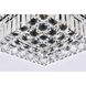 Maxime 4 Light 12 inch Black and Clear Flush Mount Ceiling Light
