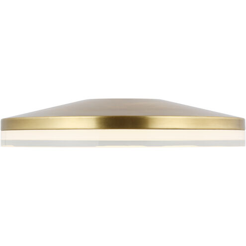 Sean Lavin Wyatt LED 16 inch Natural Brass Flush Mount Ceiling Light, Integrated LED