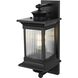 Collins 1 Light 18.5 inch Black Outdoor Wall Sconce